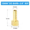 ERGAOBOY 10pcs 10mm OD Barb to 3/8" Female BSP Connectors,