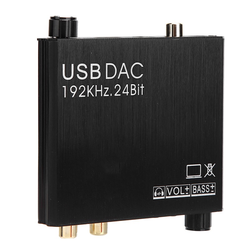 AY107 DAC Converter DigitaltoAnalog Audio Converter RCA 3.5mm Coaxial Optical
