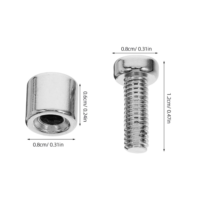 HOLIDYOYO 36pcs Standoff Screws Acrylic Glass Sign Wall Fixture Photo