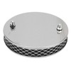 14x3cm High Flow Air Filter Chrome Metal Replacement for SU