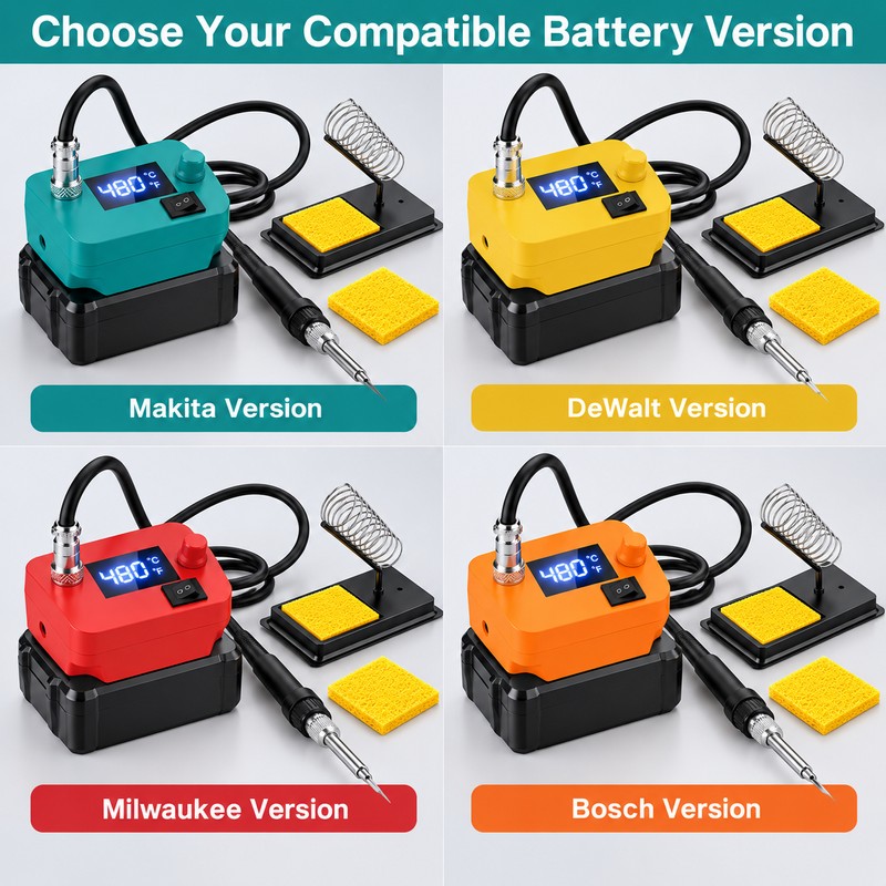 Cordless Soldering Iron Station for Electronics Repair – Digital Temperature