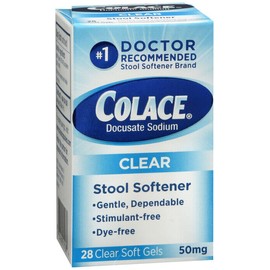 COLACE 50MG CLEAR SOFT GELS 28CT