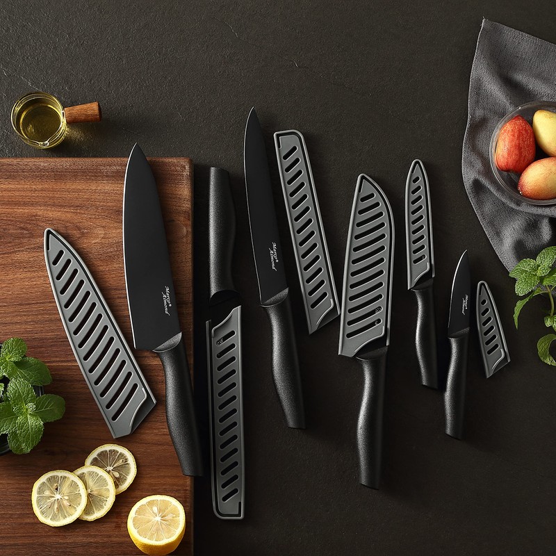 Kitchen Knife Set, KYA38 12-Piece Kitchen Knives Set with Covers,