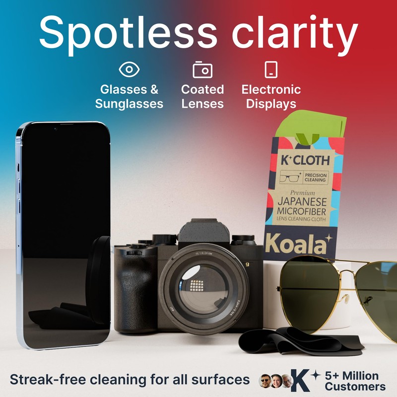 Koala Lens Cleaning Cloth | Japanese Microfiber | Glasses Cleaning