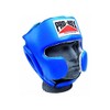 Pro Box Super Spar Leather Head Guard-RED-S