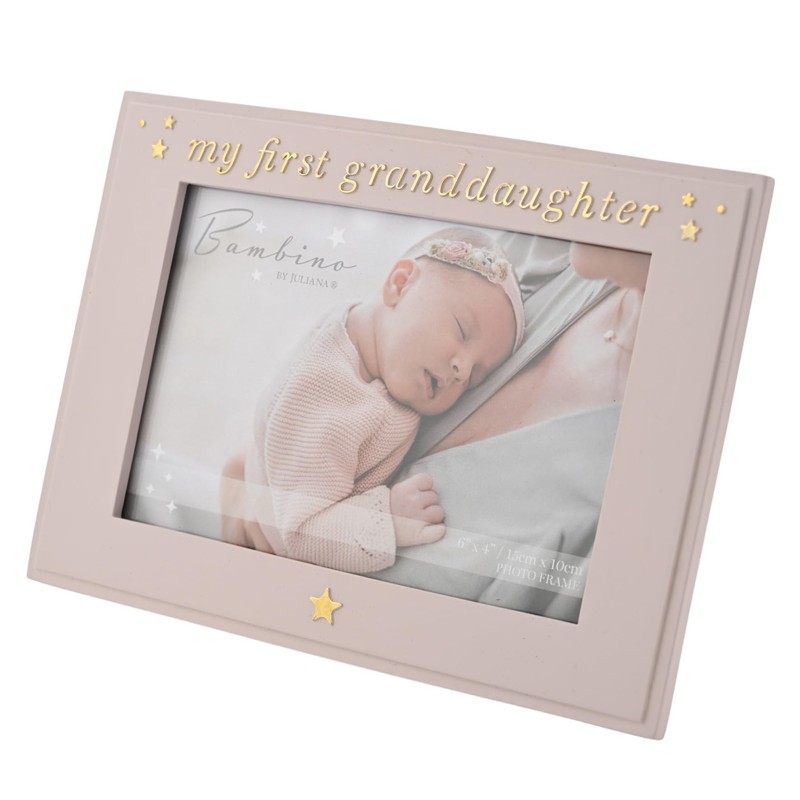 Bambino by Juliana Pink Rectangular Horizontal Picture Photo Frame 6"