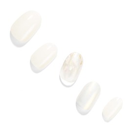 Dashing Diva ZMA010 Nail Seal, Gel Nail Seal, Gel Nail Color, Light, Hardening Type, False Nail Seal, Hand Glaze, Shining Marble, Silver