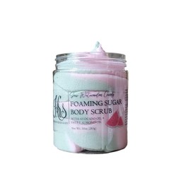 Sour Watermelon Candy Foaming Sugar Scrub | Whipped Sugar Scrub | Foaming Soap Scrub | Emulsified Scrub | Moisturize | Exfoliating Skin Care
