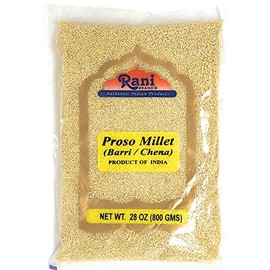 Rani Proso Millet (Panicum Millaceum) Whole Ancient Grain Seeds 28oz (800g) ~ All Natural | Gluten Friendly | NON-GMO | Vegan | Indian Origin | Barri/Chena/Variga/Baragu