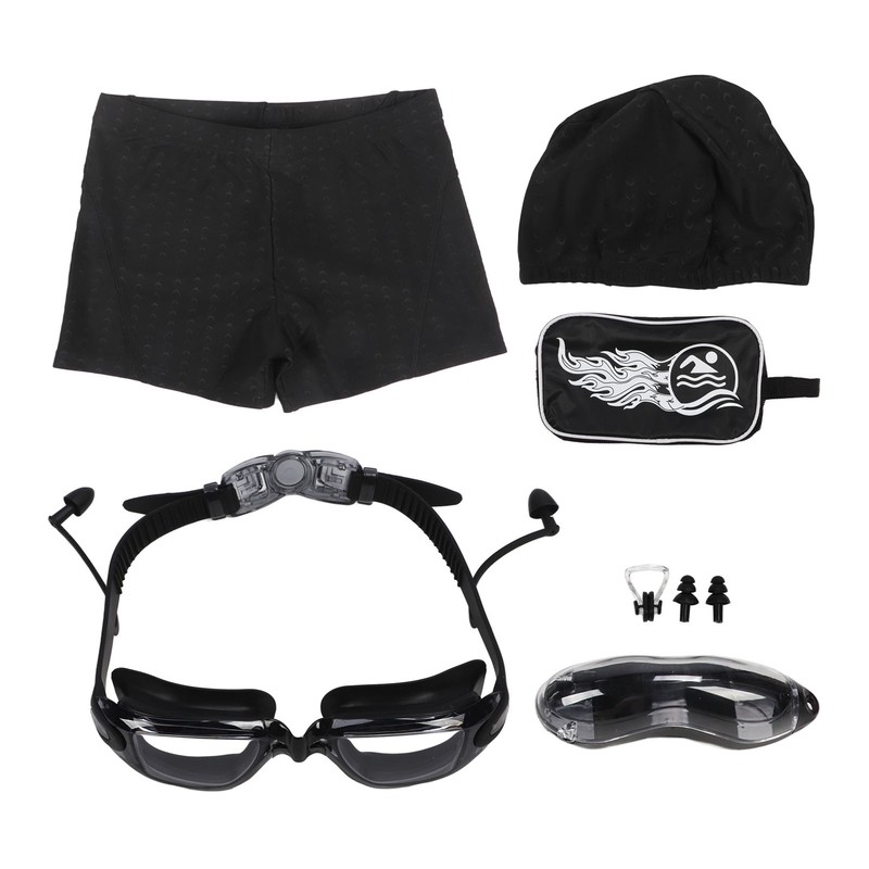 7 Piece Set Swimming Goggles Set Anti Fog UV Protection