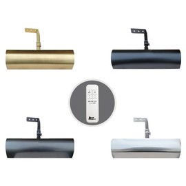Royal Designs, Inc. Cordless Remote Control LED Picture Light, Dimmable with Timer Function, Brushed Satin Brass, 10.75 Inches