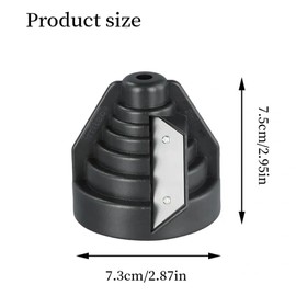 VOSSOT Kunststoffrohr-Fasenwerkzeug,Entgrater,Pe Rohr Entgrater,Deburring Tool,für 20-63 mm Kunststoffrohre,Handentgrater für Innen- & Außenkante, Ideal für Sanitär, Bau & Diy,Pvc, Pp, Pe Rohre