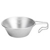 Camping Cup Backpacking Bowl Cup Stainless Steel with Hook Shape