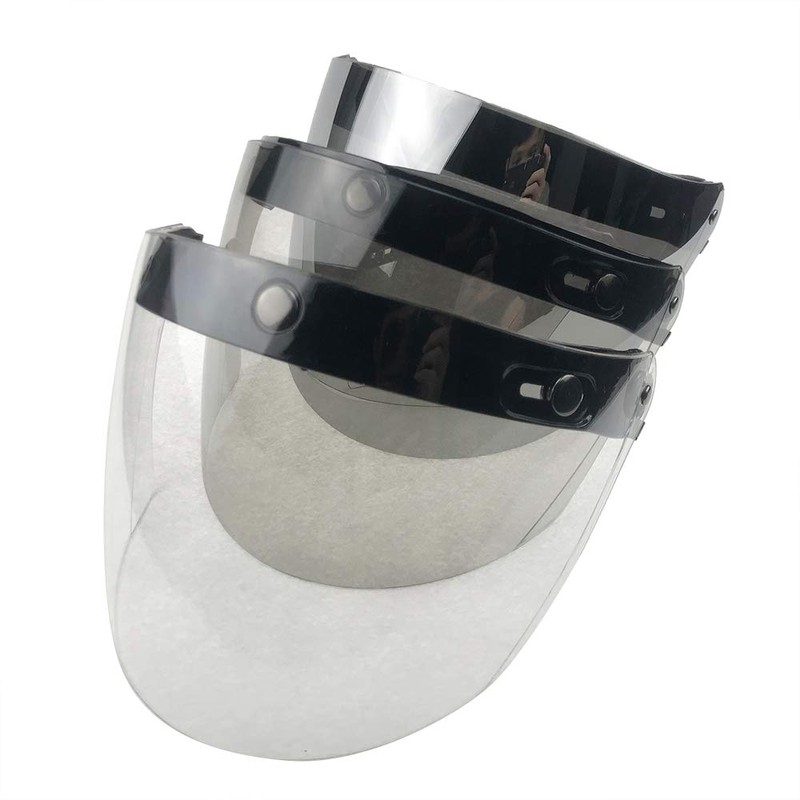 WANCAR Motorcycle Retro Flip Up Visor Wind Face Shield Lens