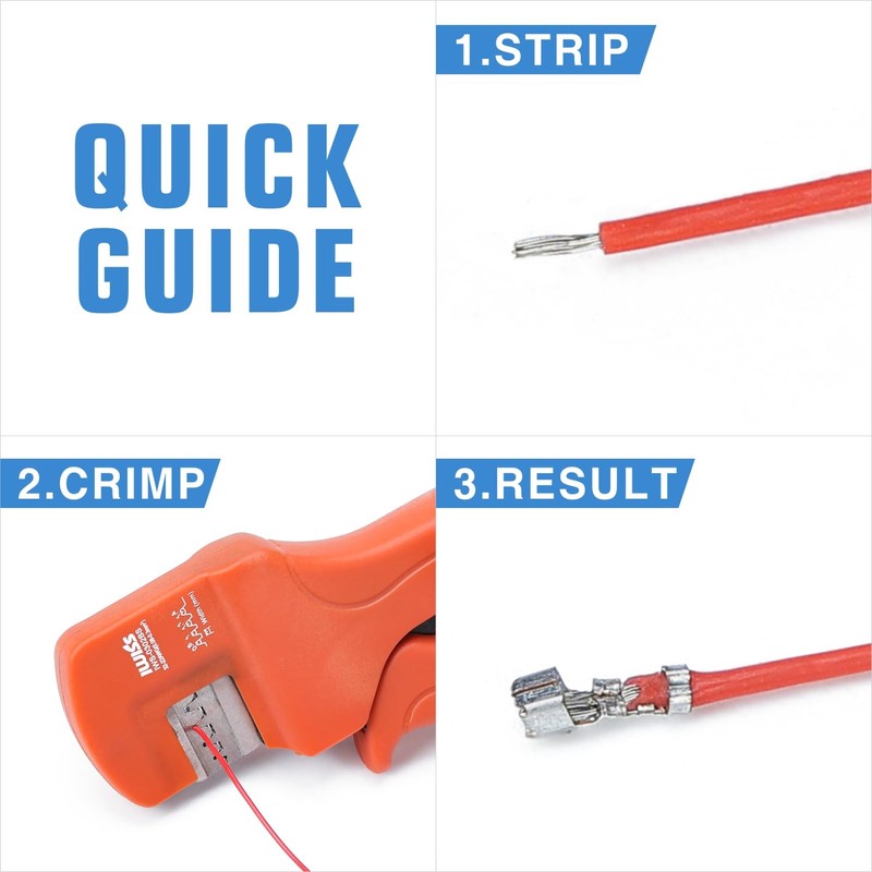 iCrimp IWS-0302BS Wire Crimping Tool for JST, Molex, Dupont Micro