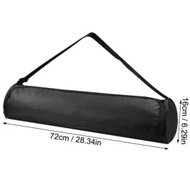 Ehuihuan Yoga Mat Carry Bag, Bag for Yoga Mat, Waterproof, Backpack for Yoga Mat Made of Lightweight Oxford Fabric, Adjustable Shoulder Strap, Yoga Mat Bag, Black for Women and Men