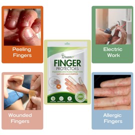 250 Pcs Finger Cots - Disposable Finger Gloves - Rubber Finger Covers for Finger Tips - Electronic Repairs and More – Rubber Fingers Tips Are Protective Gloves Disposable Guards – Medium