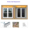 Bubble Kerf Mount Window Weatherstrip Seal 1/4" Bulb, Stiff Kerf