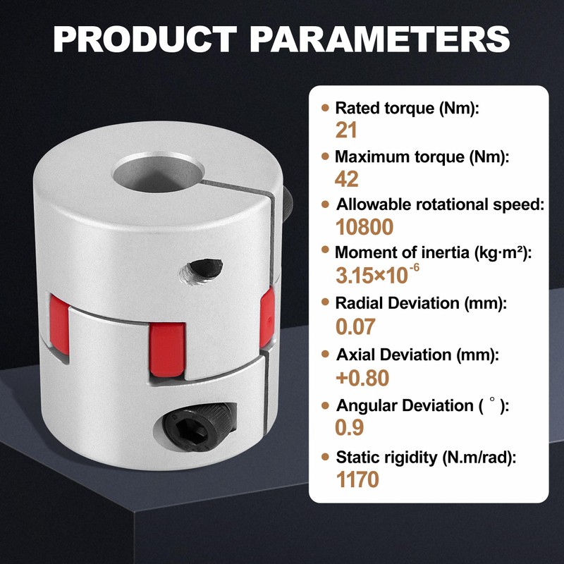 Shaft Coupling 14 mm to 16 mm L40 x D42