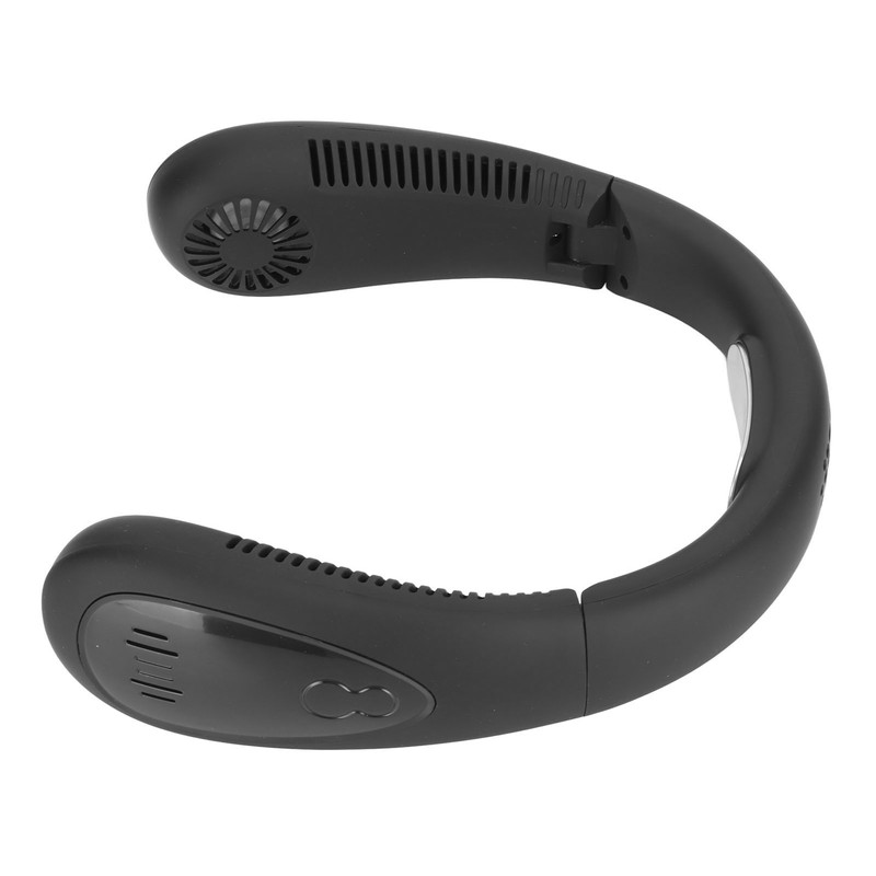 Neck Fan Black 3 Speed Modes USB Charge Hands Free