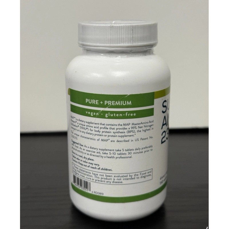 Purium Super Amino 23 - 150 Vegan Tablets BCAA &