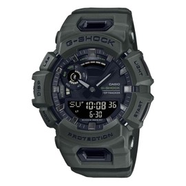 Casio G-Shock GB-A900UU-3A GBA-900 Series Analog Digital Green Strap Men's Watch, Black Dial, 51.3 × 48.9 × 16.6 mm