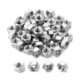 Bates Stainless Steel Hex Nut, 5/16-18, 50 Pack - Stainless, Metal, Hardware Nuts