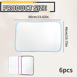 XIYING 6 Pcs Ironing Cloth, Pressing Cloth for Ironing Clothes Protector Mesh, Iron Protector for Sewing and Tool Pressing Pad(40 X 60cm)