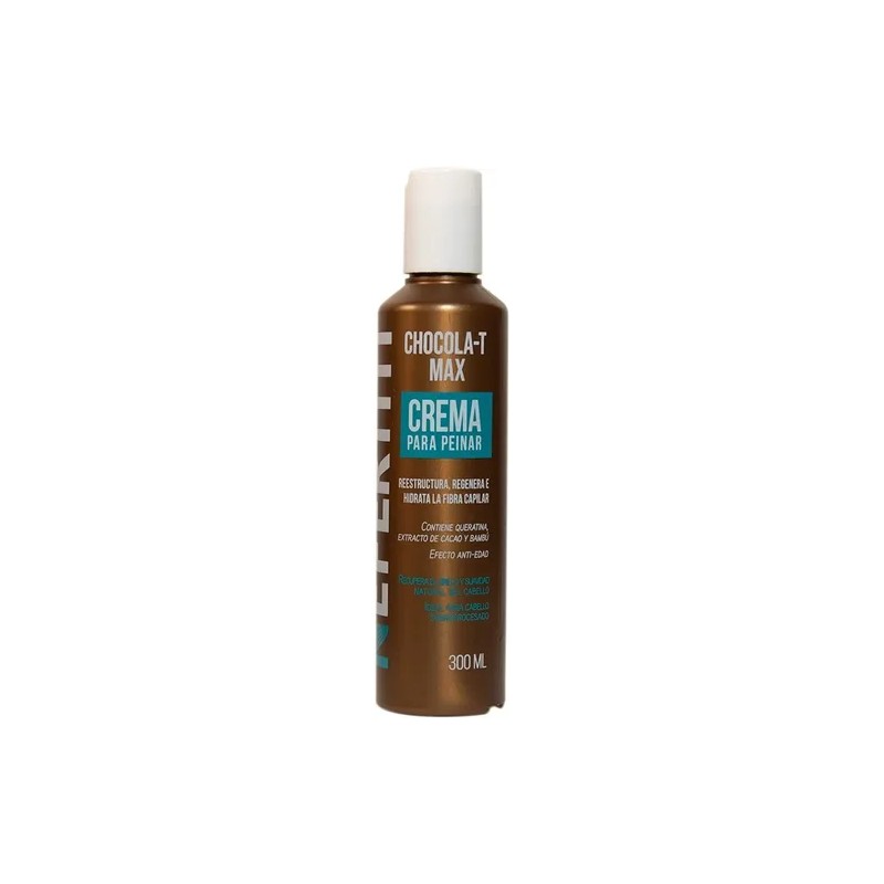 Crema Para Peinar Nefertiti Hidratación Chocola-t Max 300 Ml