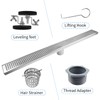 Bernkot Linear Shower Drain 30", 304 Stainless Steel Floor Drain