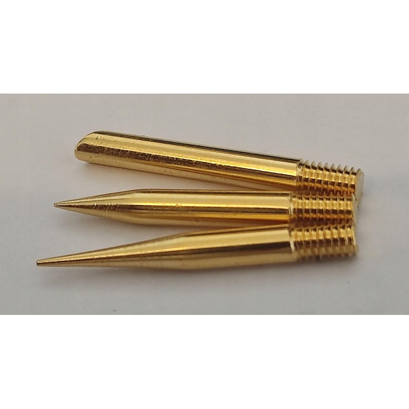 Soldering Tip, Gold-Plated, Screwed, Thread M4, Parkside Replacement - Set