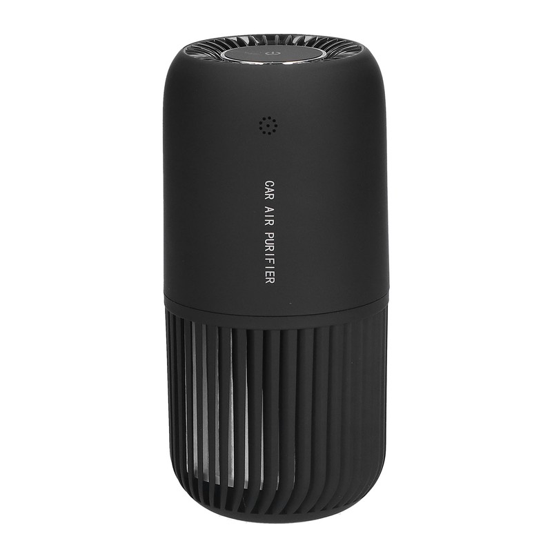 Black Air Purifier Portable USB Powered Low Noise Car Air