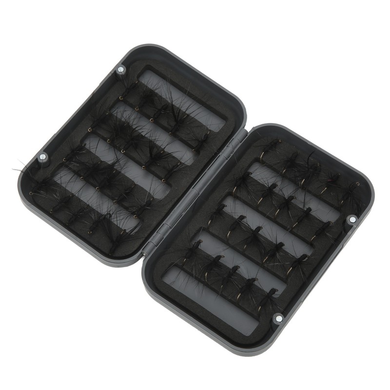 40PCS Fly Fishing Flies Kit Realistic Black Ant Hand Knitting