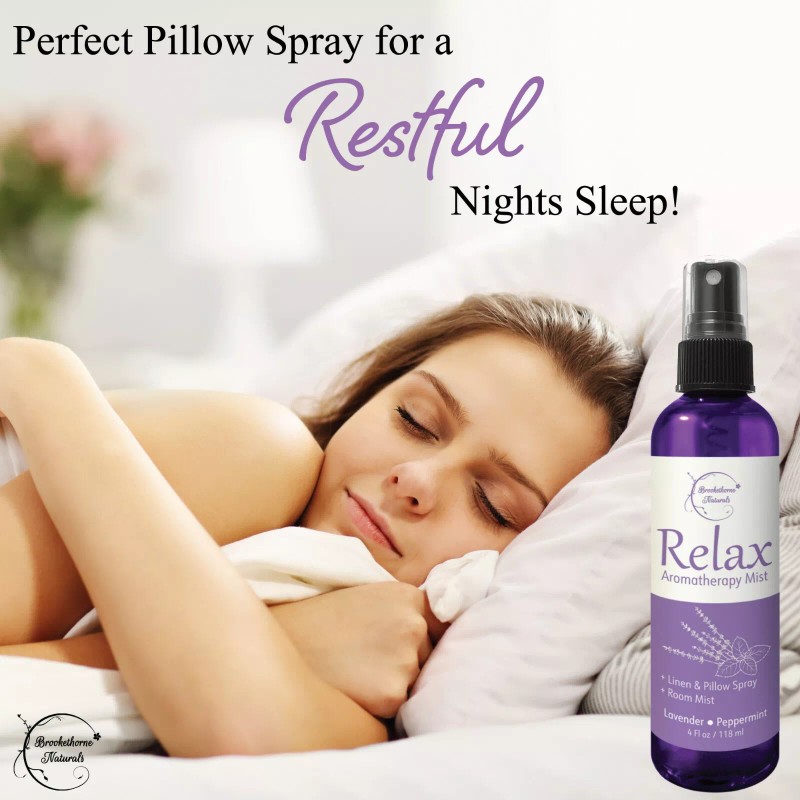 Brookethorne Naturals Relax Aromatherapy Spray - Lavender & Peppermint -