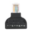 3 Sets RJ45 Male to 8 Pin Screw Terminal Connector