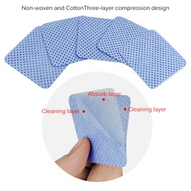 150 Pcs Lint Free Nail Wipes, Non-Woven Nail Polish Remover Pads Nail Polish Wipes for Nail Polish Removal Eyelash Extensions DIY Nail Art Supplies (Blue)