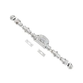 STALLION HARDWARE 9 Ft Door Cremone Bolt - Solid Brass, Chrome Plated, Handcrafted Design Indoor Mounting Bolt, French Aesthetic, Classic and Long Lasting