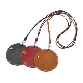 UR URLIFEHALL 3 pcs 3 Colors Leather Headphone Storage Bag Colorful Earphone Travel Pouch for Ear Headphones Gaming Headsets Neckband Earbuds