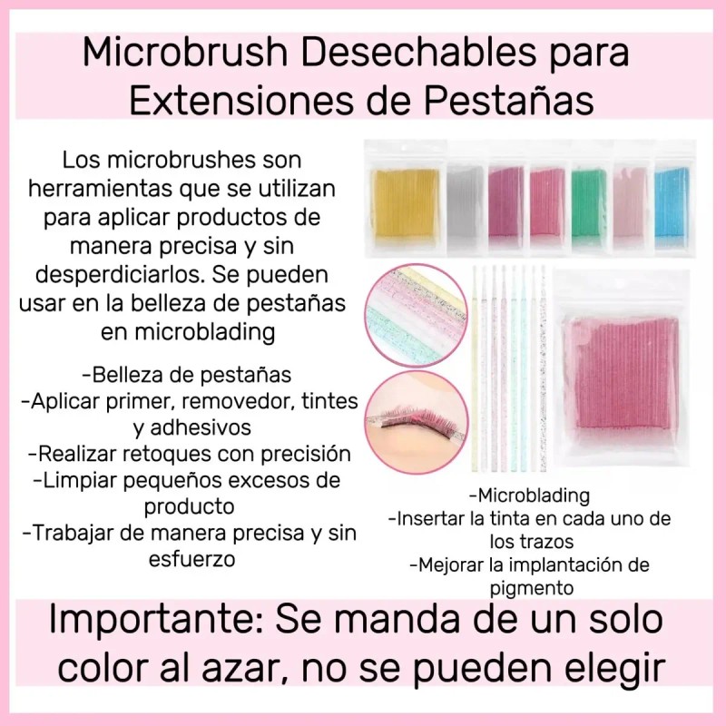 50 Pares Parches De Hidrogel 50cepillo Glitter 100microbrush