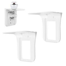2 juegos de estante de salida, estante de salida horizontal, estante de enchufe montado en la pared, estante de carga, soporte de carga de teléfono para baño, cocina, dormitorios