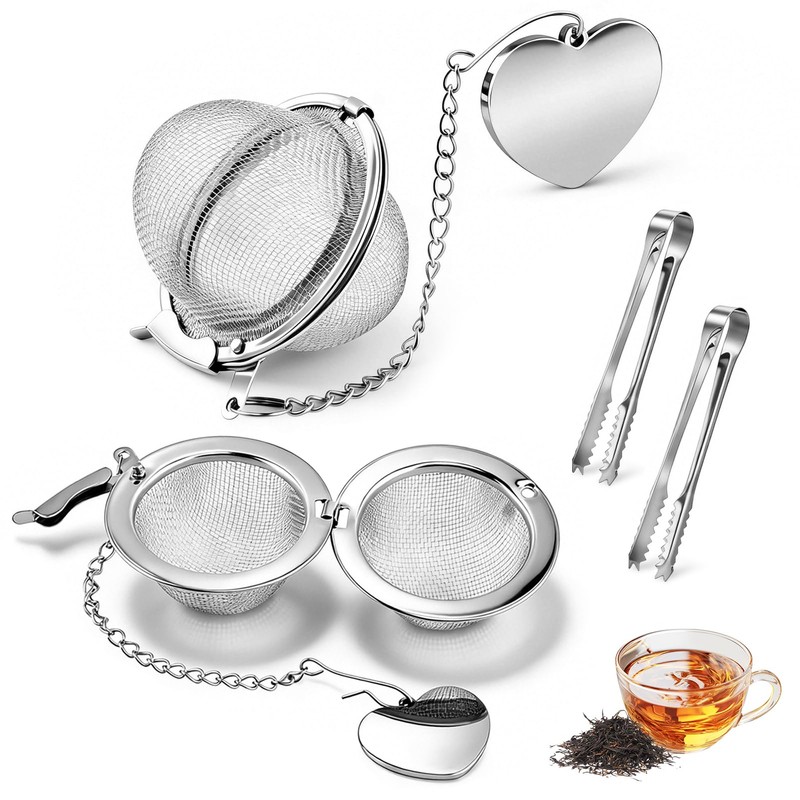 Tea Infuser, Stainless Steel Tea Strainer Ball with Teas Scoop