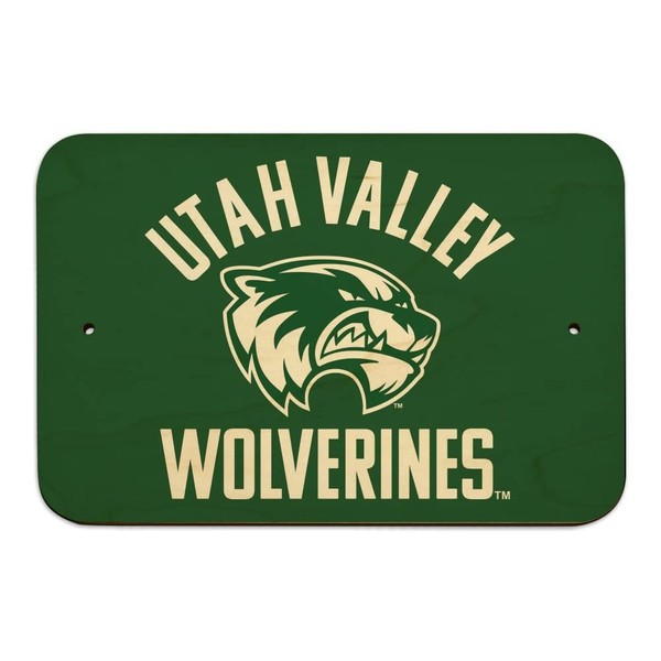 Utah Valley University Wolverines Logo Home Business Office Sign -