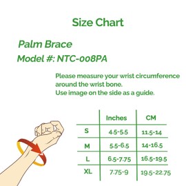 NEOtech Care Handflächenstütze mit Daumenteil - verstellbarer Kompressionsriemen - elastischer & atmungsaktiver Stoff - für Sport, Bowling, Boxen - Grau (1 Einheit, Größe XL)