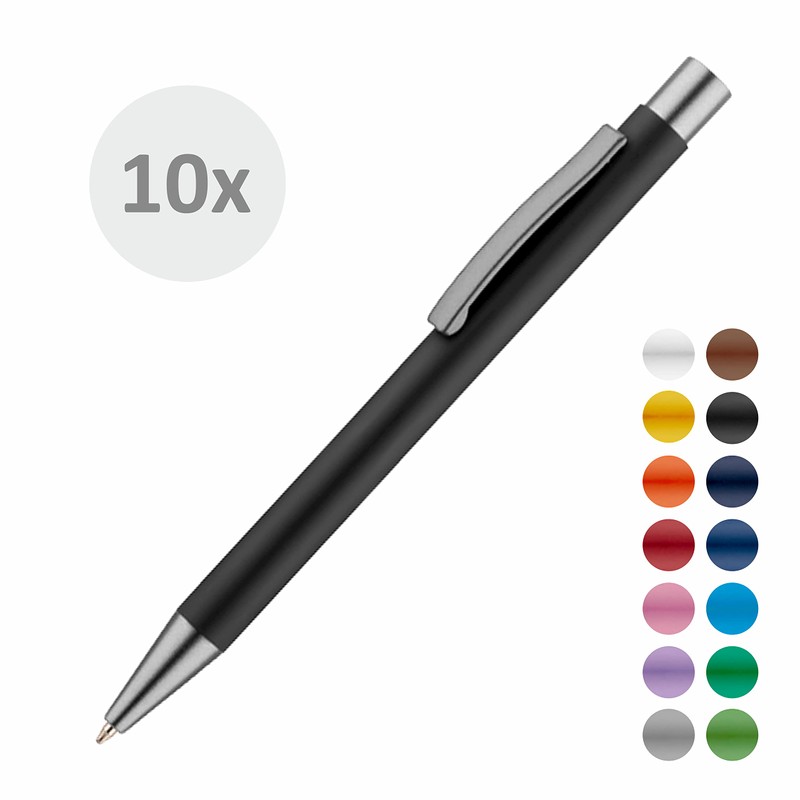 #teamludorf Omega Metal Ballpoint Pen with Rubberised Surface - Pen