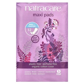 Natracare Pads Maxi Super 12 ct - 5 Pack