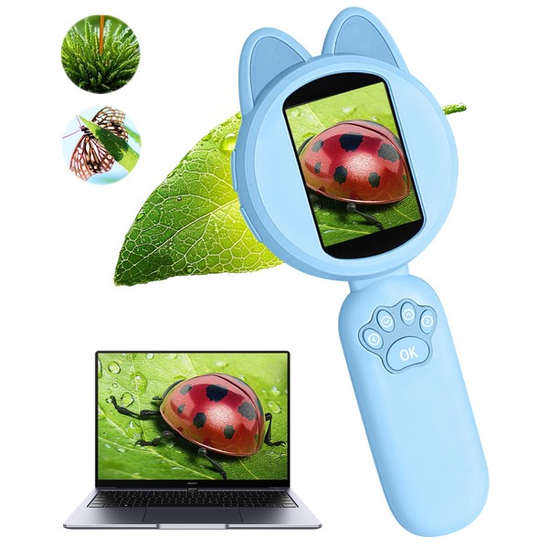 Microscope for Kids - 2 Inches LCD Screen Mini Microscope