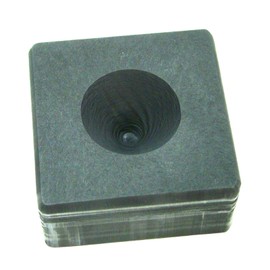 3oz High Density Graphite Mini Conical Mold- Assy Gold Silver Black Sand Cone