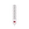 ALING-CONEL RAL 9003 5-Way Protective Contact Socket Strip 16 A