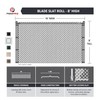 Chain-Link Fence Blade Slats with Bottom Lock (8-ft, White)