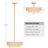VONLUCE 4-Light Modern Chandeliers, 18" Chandeliers for Dining Room with